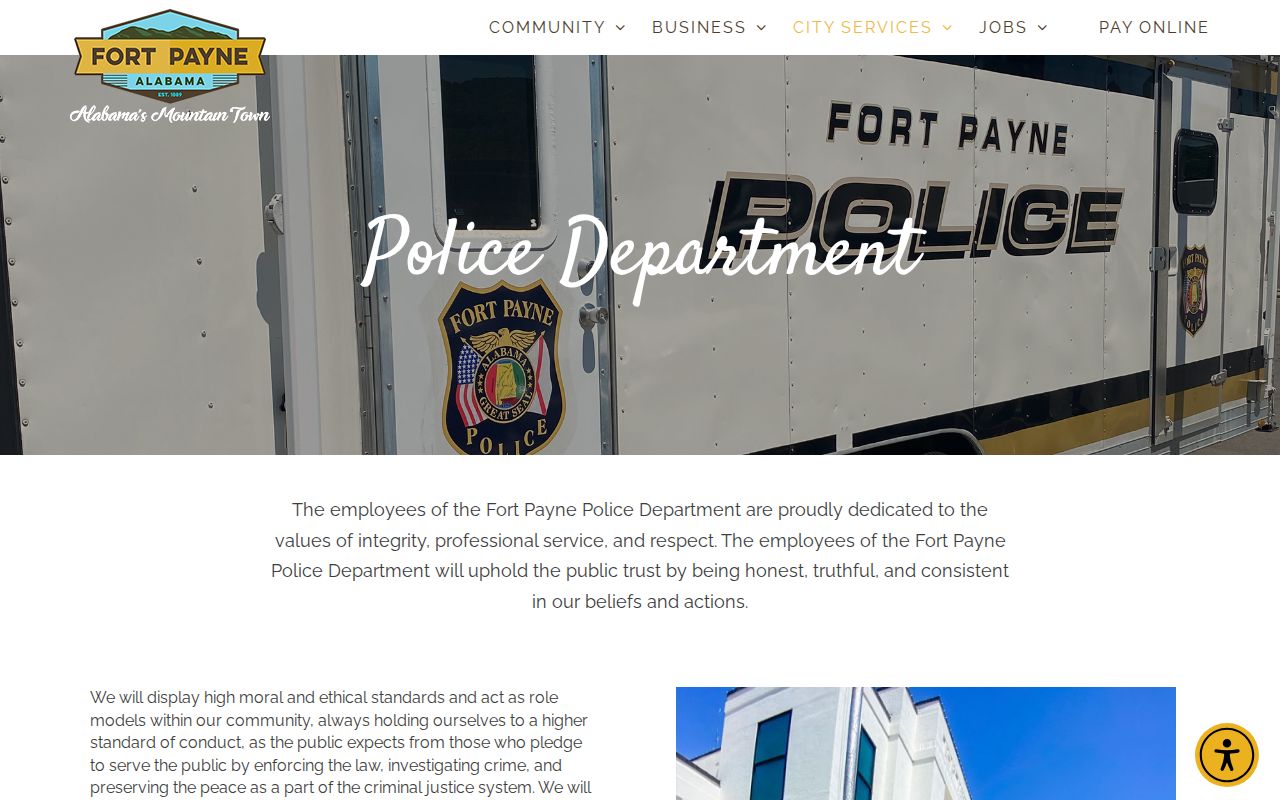 Fort Payne Police official arrest records source in DeKalb County